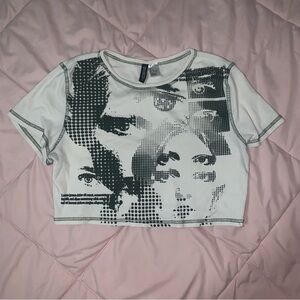 H&M graphic crop top, Junior’s Large
